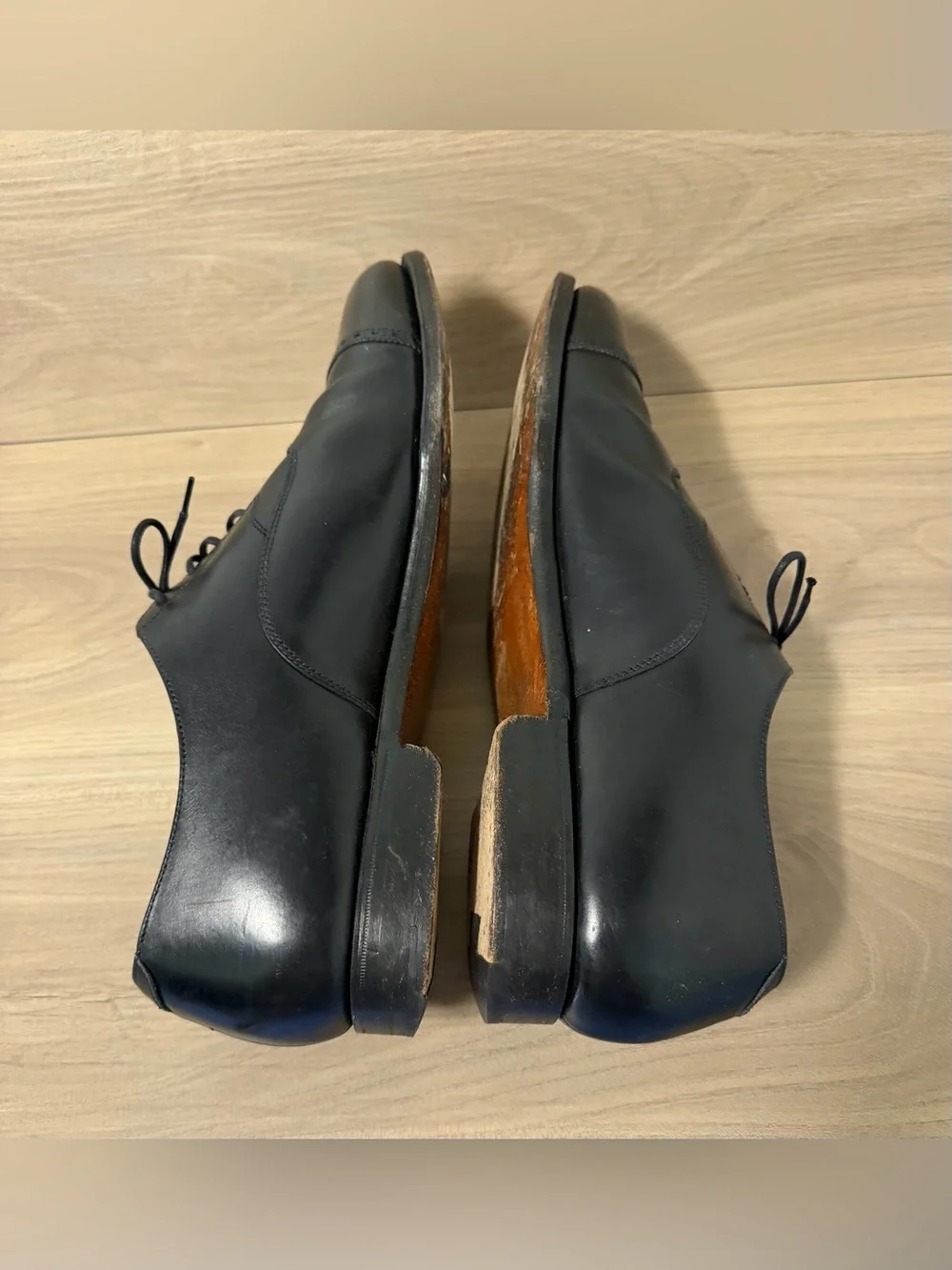Brooks Brothers PEAL & CO Cap Toe Oxford Dress Shoes Made in England Mens 11.5 B